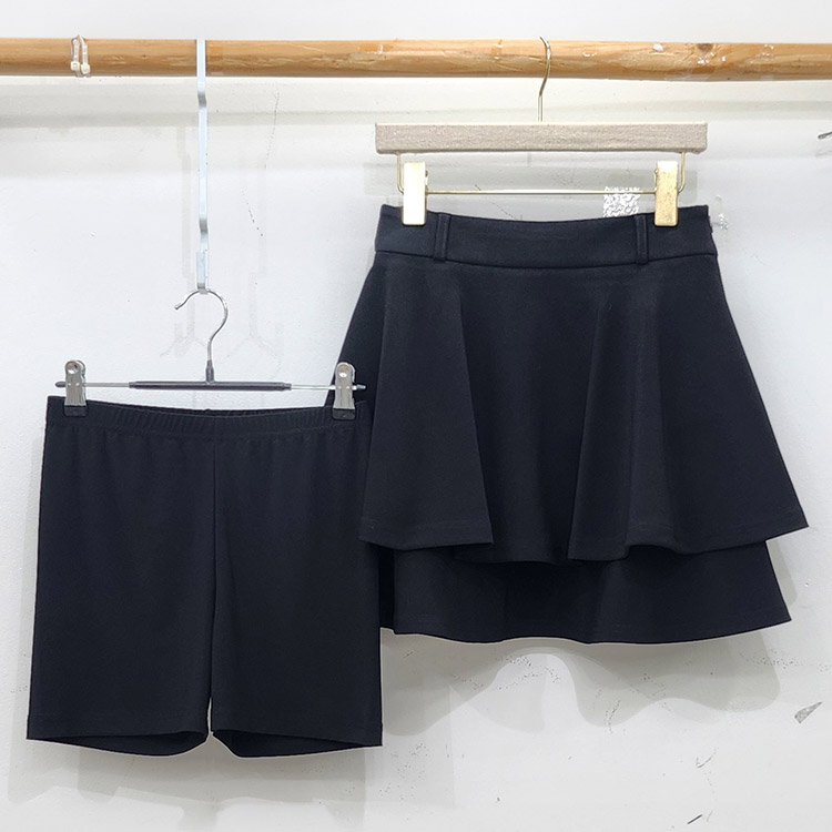 韓国ゴルフウェア ティアード ショート丈 スカート

