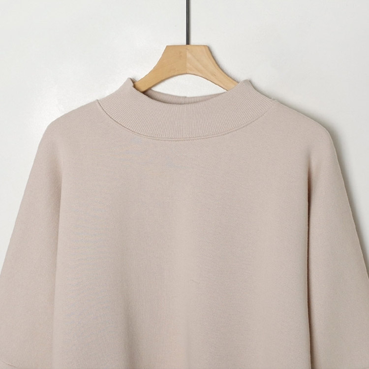 裏起毛 ハーフハイネック スウェット トレーナー