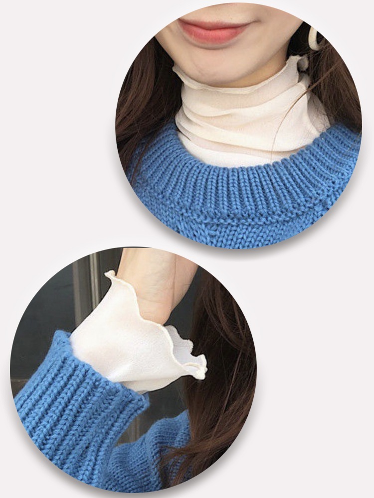 薄手 ハイネック シースルー インナー