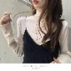 薄手 ハイネック シースルー インナー