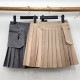 サイドポケット プリーツ ミニスカート 韓国ゴルフウェア

