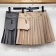 サイドポケット プリーツ ミニスカート 韓国ゴルフウェア

