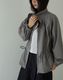 ゆったり くすみカラー 上品 ジップアップ アウター 