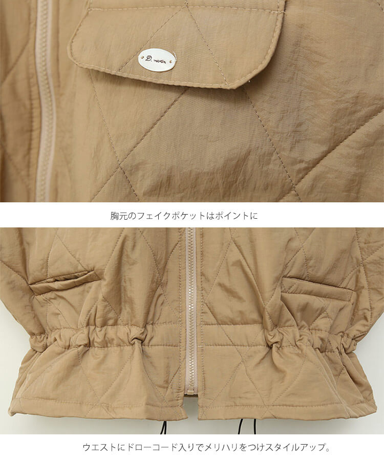 ダイヤ キルティング ベスト 韓国ゴルフウェア

