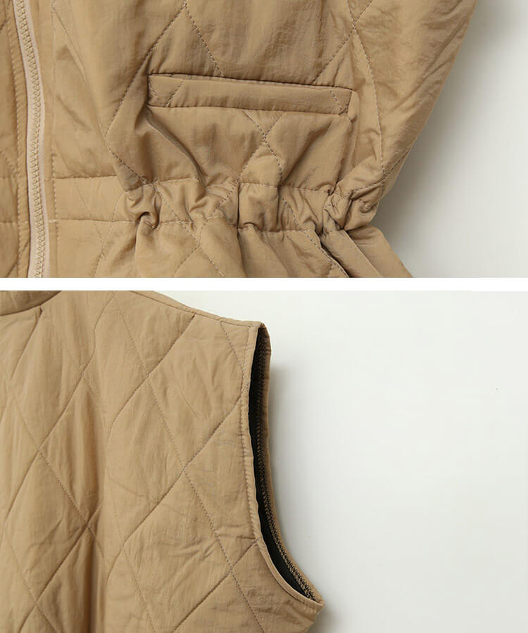 ダイヤ キルティング ベスト 韓国ゴルフウェア

