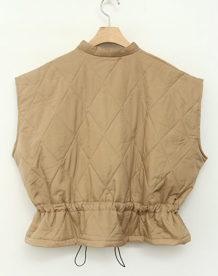 ダイヤ キルティング ベスト 韓国ゴルフウェア

