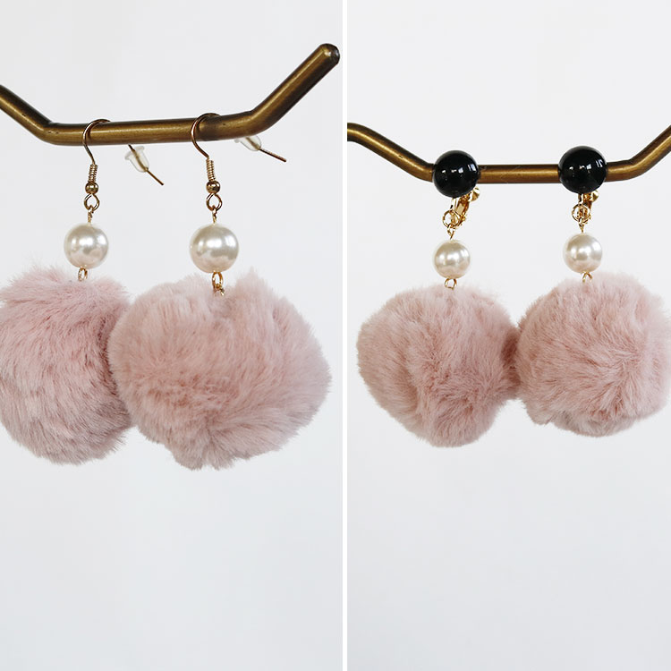 ファーピアス ファーイヤリング