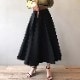 ハイウエスト 切り替えプリーツ ロングスカート