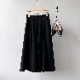 ハイウエスト 切り替えプリーツ ロングスカート