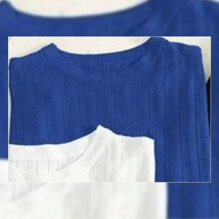 太リブ サマーニット フレンチスリーブ 半袖 トップス