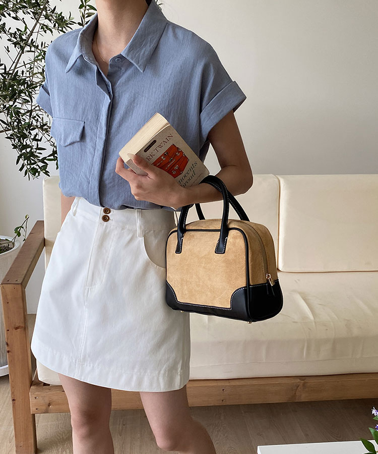 ロールアップ フレンチスリーブ 半袖 襟付き ブラウス