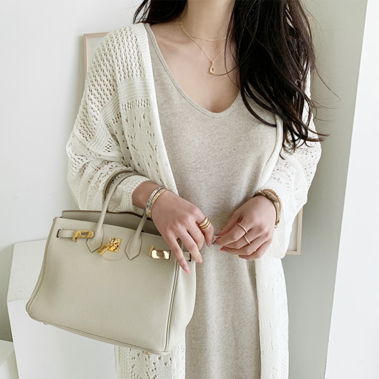 レースニット 透かし彫り クロシェカーディガン