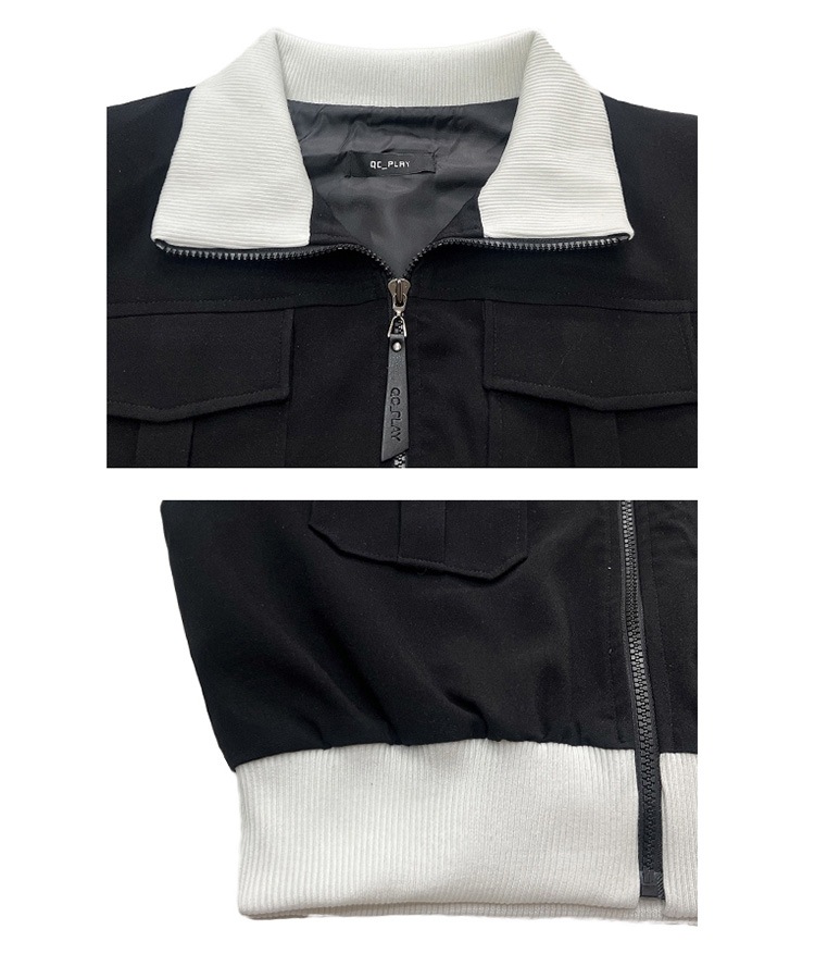 大きめポケット ジップアップ ベスト 韓国ゴルフウェア

