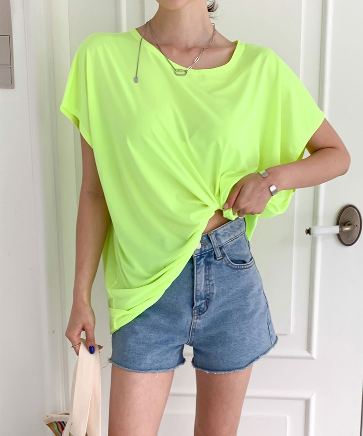 ネオンカラー ビックシルエット 半袖 Tシャツ
