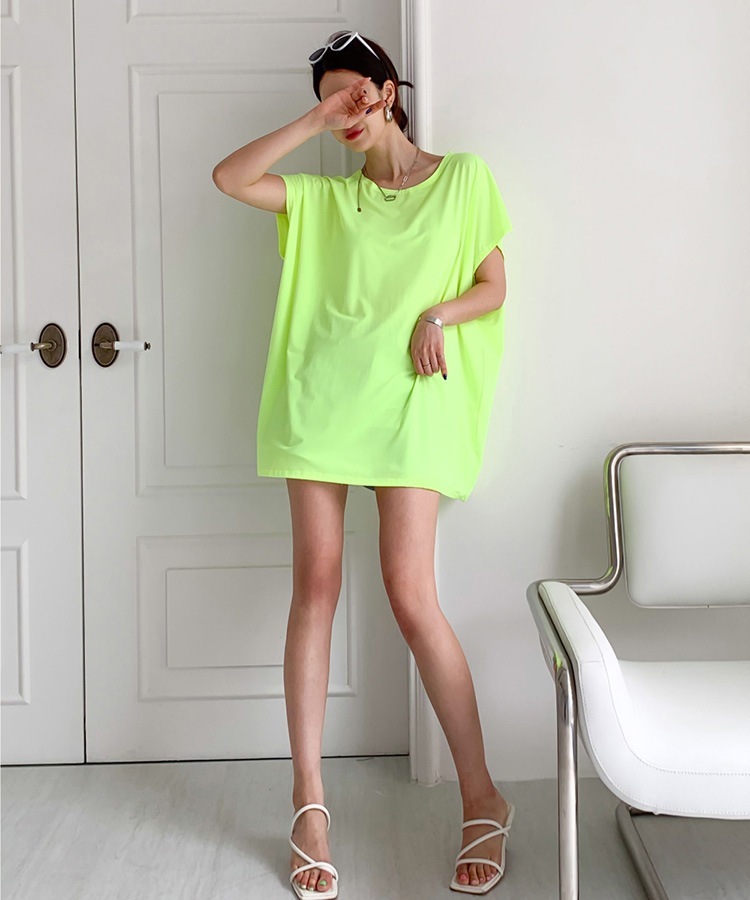 ネオンカラー ビックシルエット 半袖 Tシャツ