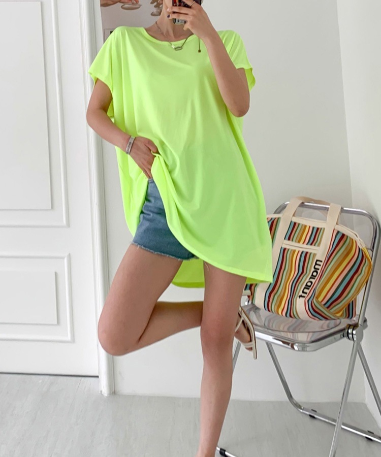 ネオンカラー ビックシルエット 半袖 Tシャツ