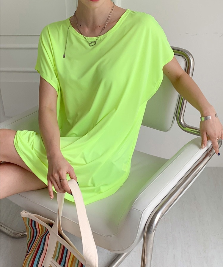 ネオンカラー ビックシルエット 半袖 Tシャツ