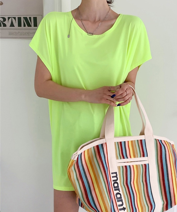 ネオンカラー ビックシルエット 半袖 Tシャツ