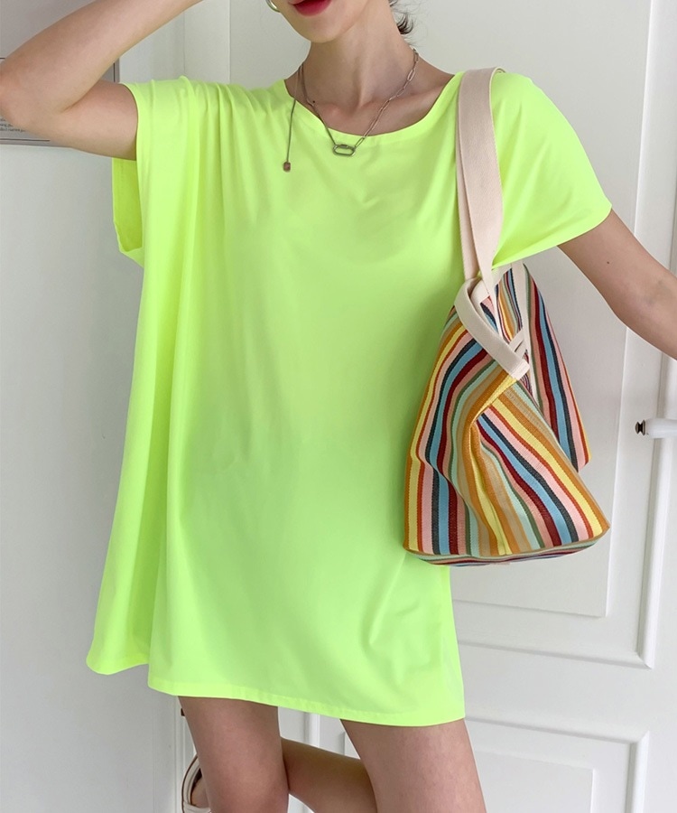 ネオンカラー ビックシルエット 半袖 Tシャツ