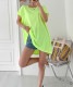 ネオンカラー ビックシルエット 半袖 Tシャツ