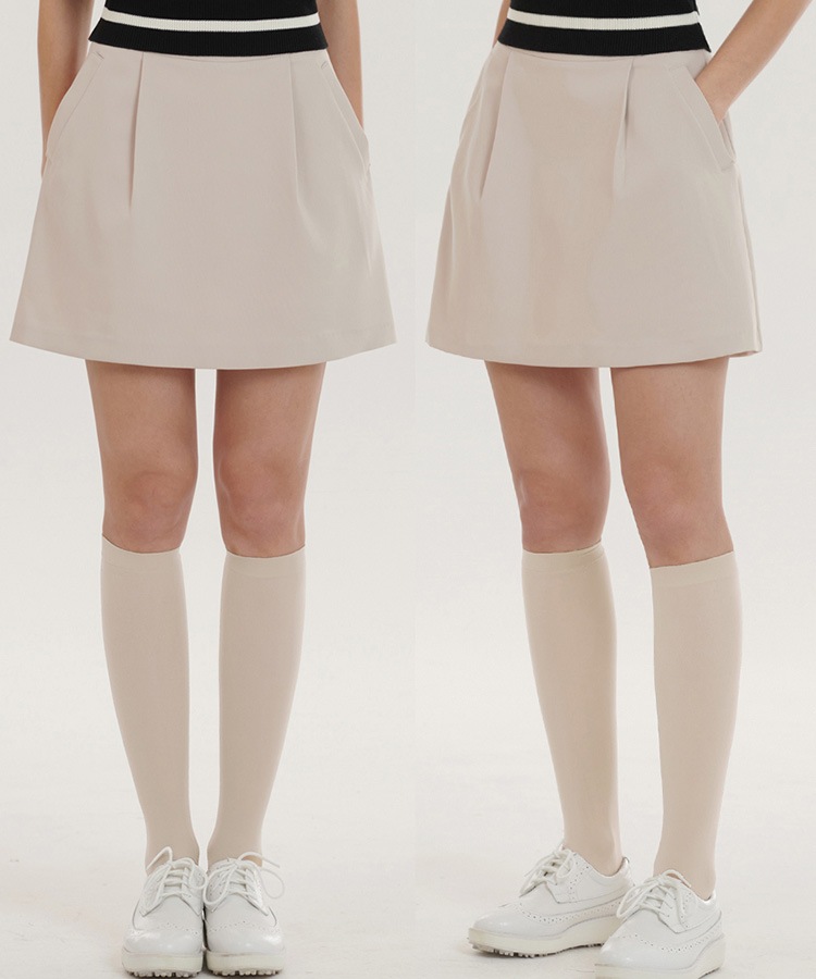 Aライン バルーン ミニスカート 韓国ゴルフウェア

