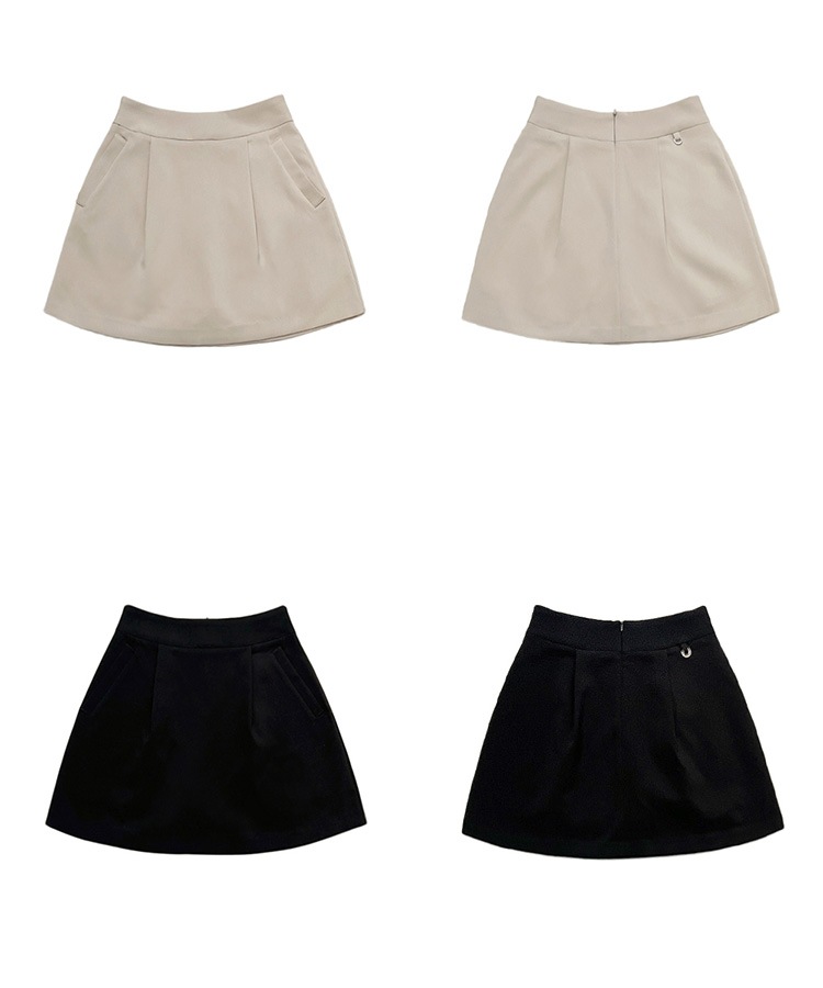 Aライン バルーン ミニスカート 韓国ゴルフウェア

