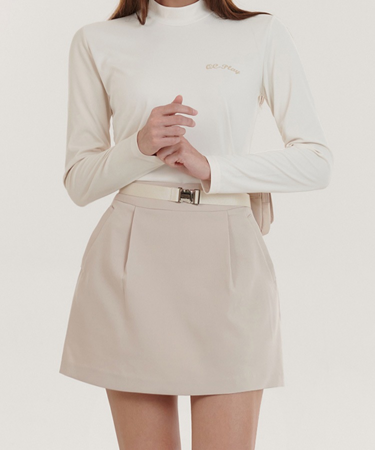 Aライン バルーン ミニスカート 韓国ゴルフウェア

