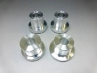 GROMグロム用アルミ製ホイールカラー(ダストシールレスタイプ)(グロム純正ホイール用 前後左右4個セット)