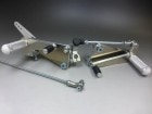【受注生産】ホンダ エイプ100(ドラムブレーキ)用オリジナルレーシングバックステップ90mmUP仕様(商品コード003)