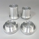 アルミ製ホイールカラー(ダストシールレスタイプ)(6本スポーク用 前後左右4個セット)