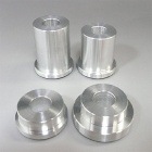 アルミ製ホイールカラー(ダストシールレスタイプ)(3本スポーク用 前後左右4個セット)