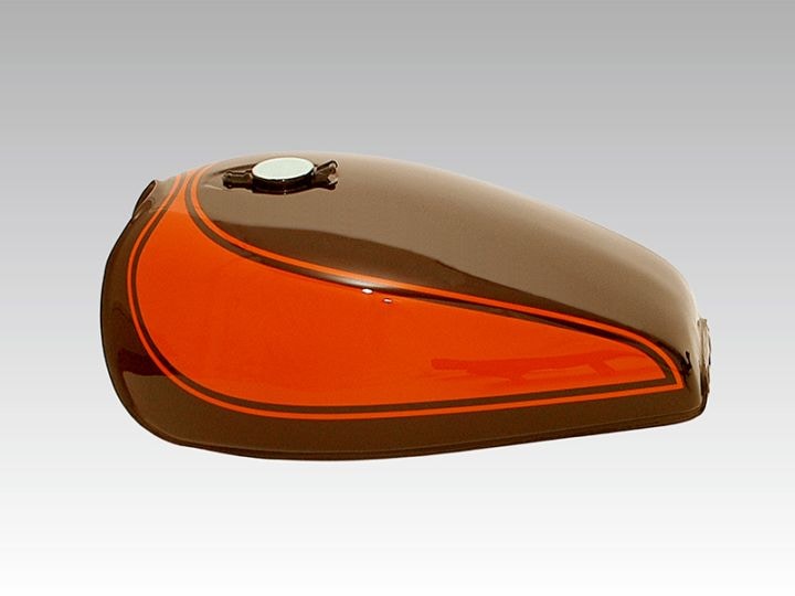 ゼファー400χ Z2タイプスチールタンクセット(Z2キャップ仕様)火の玉【納期はお問い合わせください】