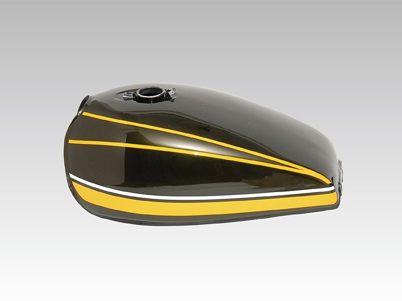 ゼファー400χ Z2タイプスチールタンクセット(Z2キャップ仕様)黄タイガー【納期はお問い合わせください】