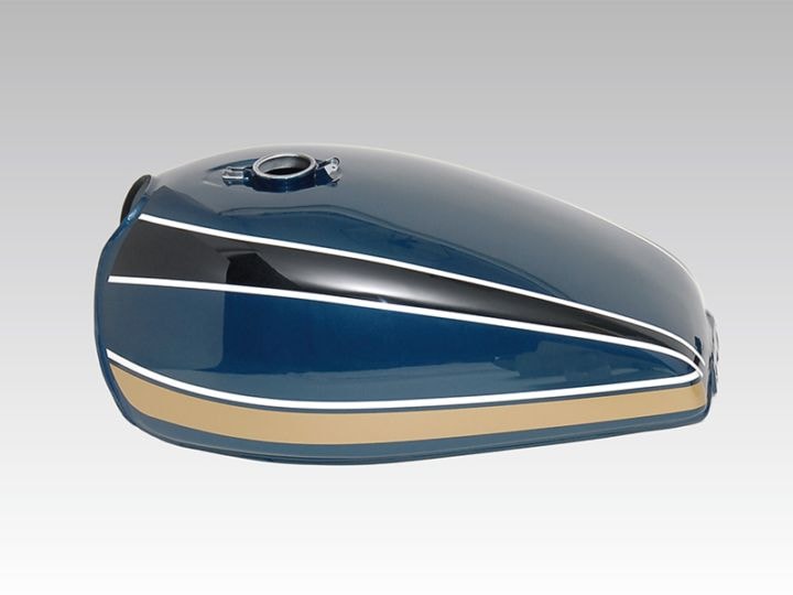 ゼファー400 Z2タイプスチールタンクセット(Z2キャップ)青玉虫【納期はお問い合わせください】