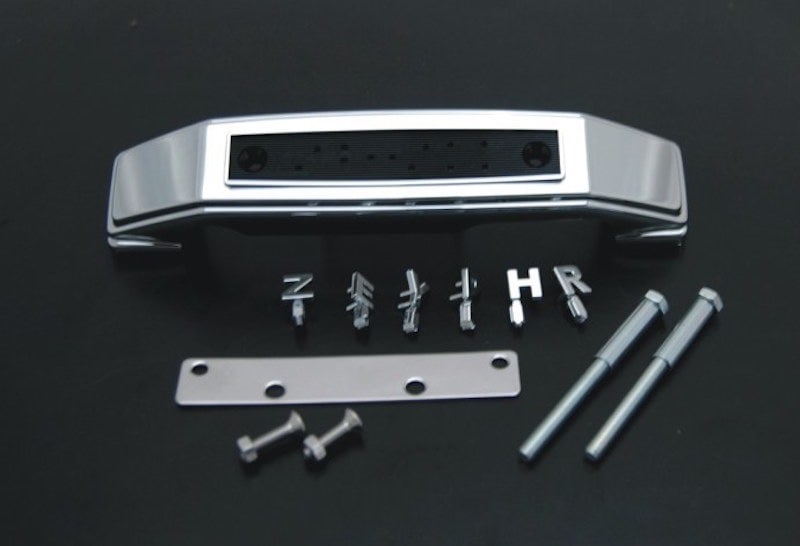 ゼファー750/400/400χ フォークカバーエンブレム(メッキ)ZEPHYR文字 ステー付き　【販売終了】