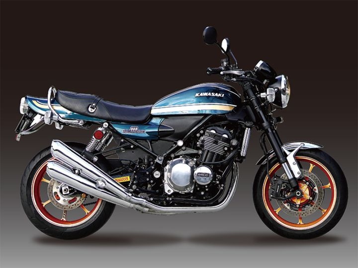 Z900RS 4本エキゾーストマフラー レーシング4(メッキ)アップタイプ延長パイプセット