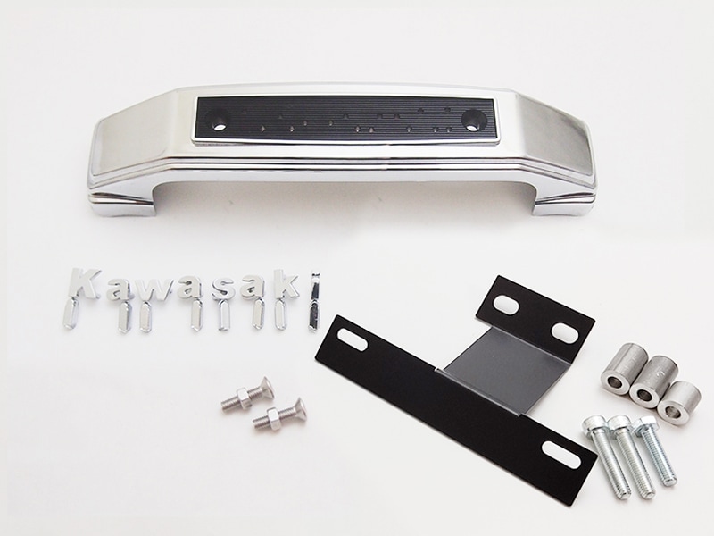 Z900RS CAFE フォークカバーエンブレム(メッキ)小文字ステー付き