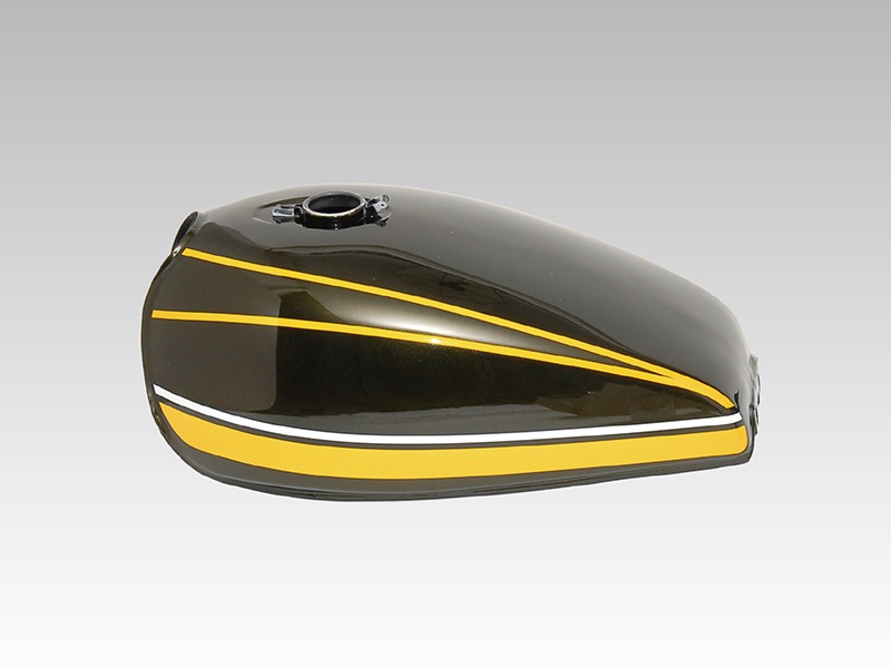 ゼファー400χ Z2タイプスチールタンクセット(Z2キャップ仕様)黄タイガー【納期はお問い合わせください】