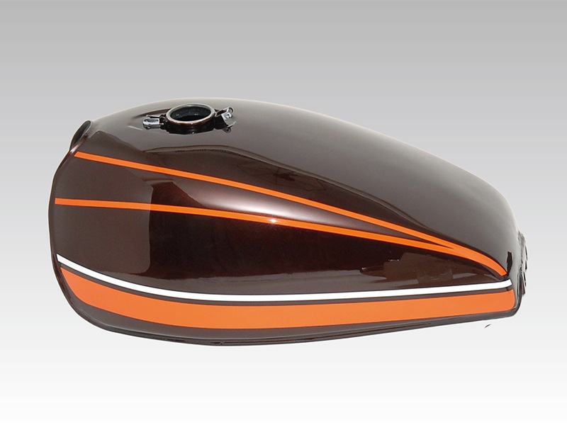 ゼファー400χ Z2タイプスチールタンクセット(Z2キャップ仕様)赤タイガー【納期はお問い合わせください】