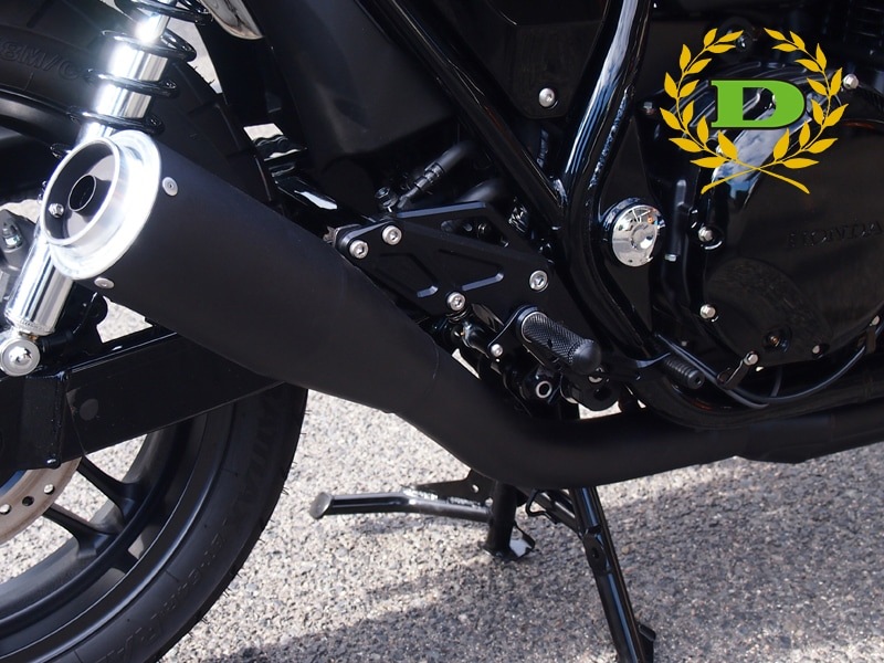 CB1100RS('17)JMCA公認エキゾーストマフラー&ステップセット(黒)