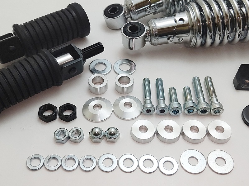 Z900RS 4本エキゾーストマフラー用フェイクツインショック Z1タイプ