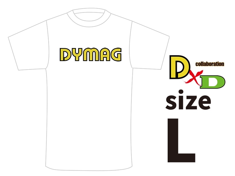 DYMAG コットンTシャツ(白)L size