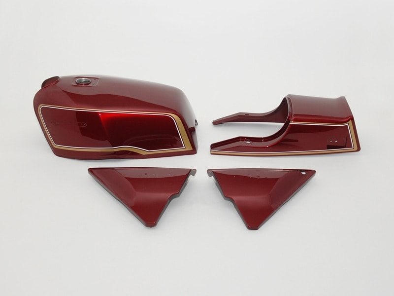 MK2/Z750FX ペイント済タンクセット(ワイン)