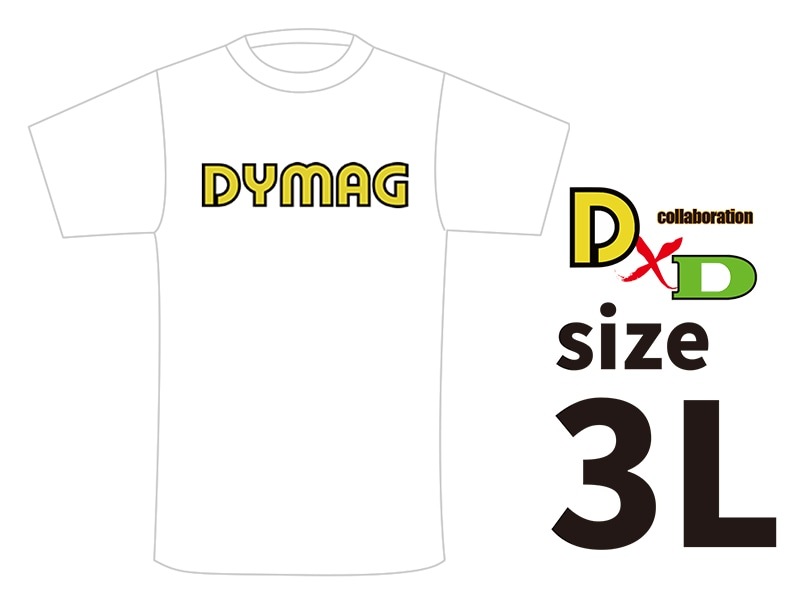 DYMAG コットンTシャツ(白)3L size
