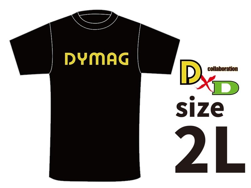 DYMAG コットンTシャツ（黒）2L size
