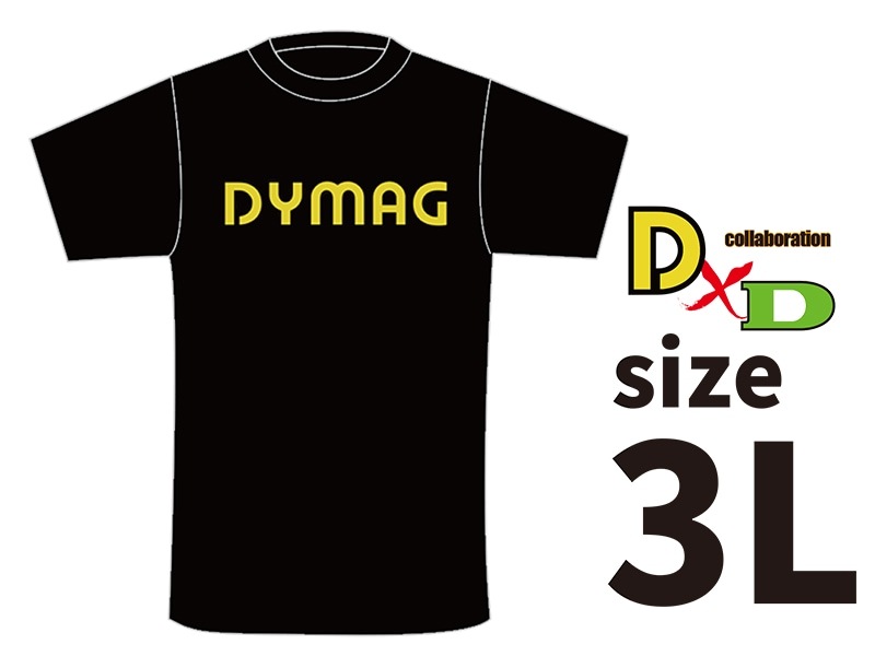 DYMAG コットンTシャツ（黒）3L size