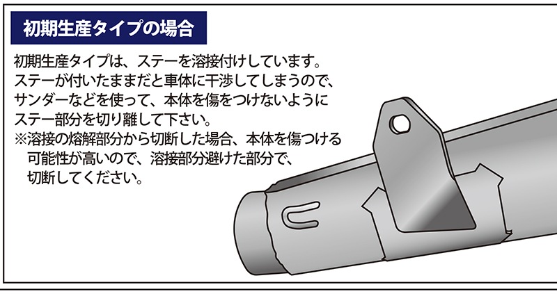 Z900RS 4本マフラー用　アップタイプ延長パイプセット　メッキ