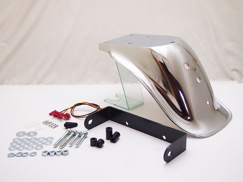 Z900RS Z1 STD鉄メッキリアフェンダー クリアランプセット