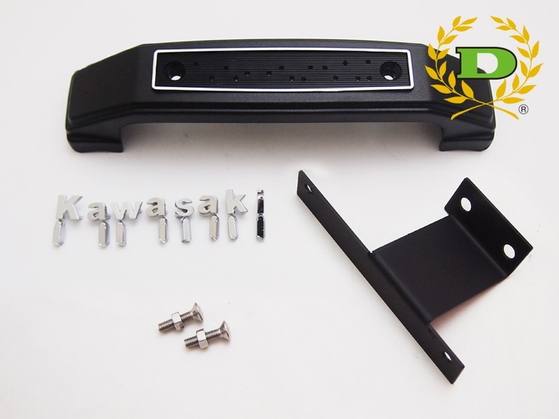 Z900RS フォークカバーエンブレム(黒)小文字ステー付き