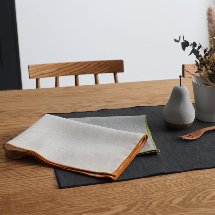 ②ラルフローレンホーム　麻　リネン　ランチョンマット　長方形4枚　used ②ラルフローレンホーム 麻 リネン ランチョンマット 長方形4枚